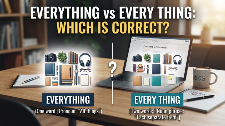 everything vs every thing