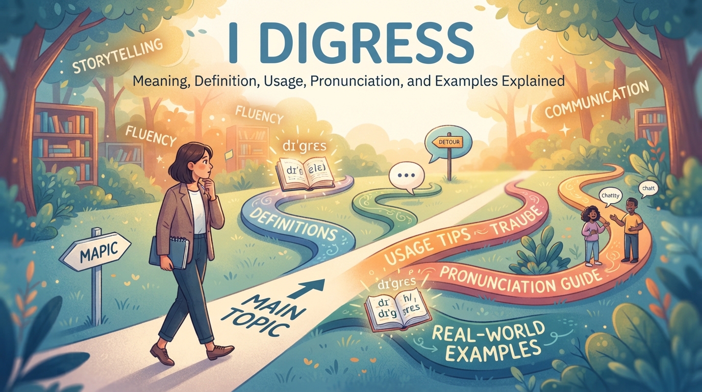 i digress meaning
