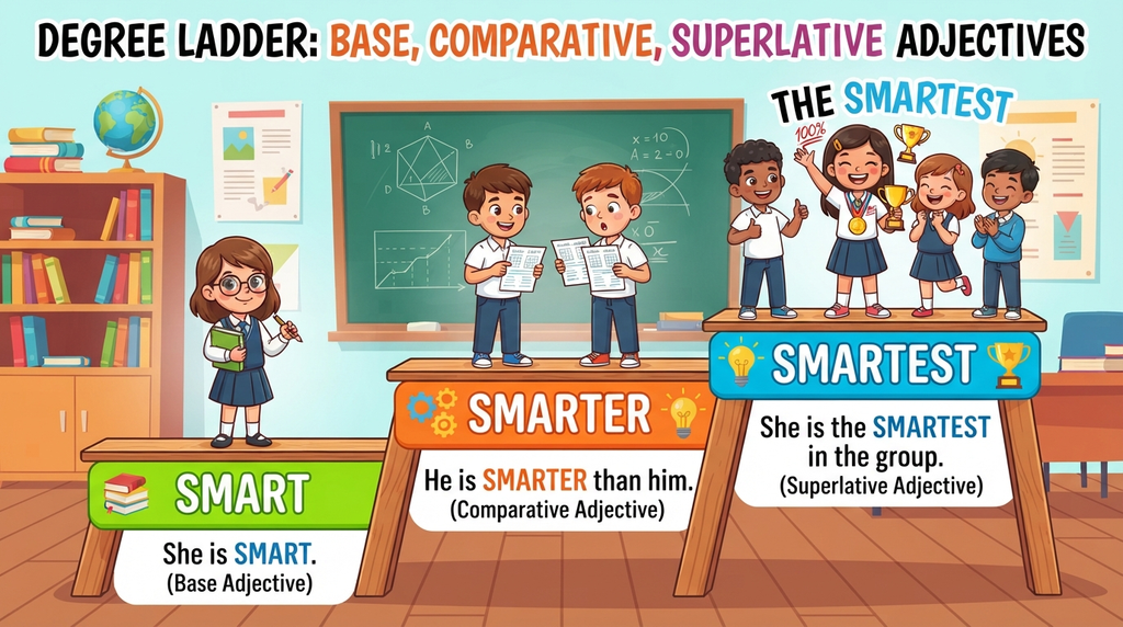 “Visual ladder comparing smart, smarter, and smartest”