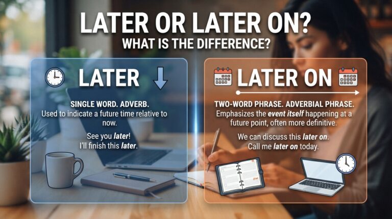 later or later on