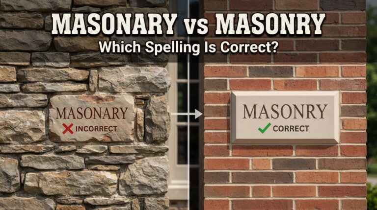masonary vs masonry