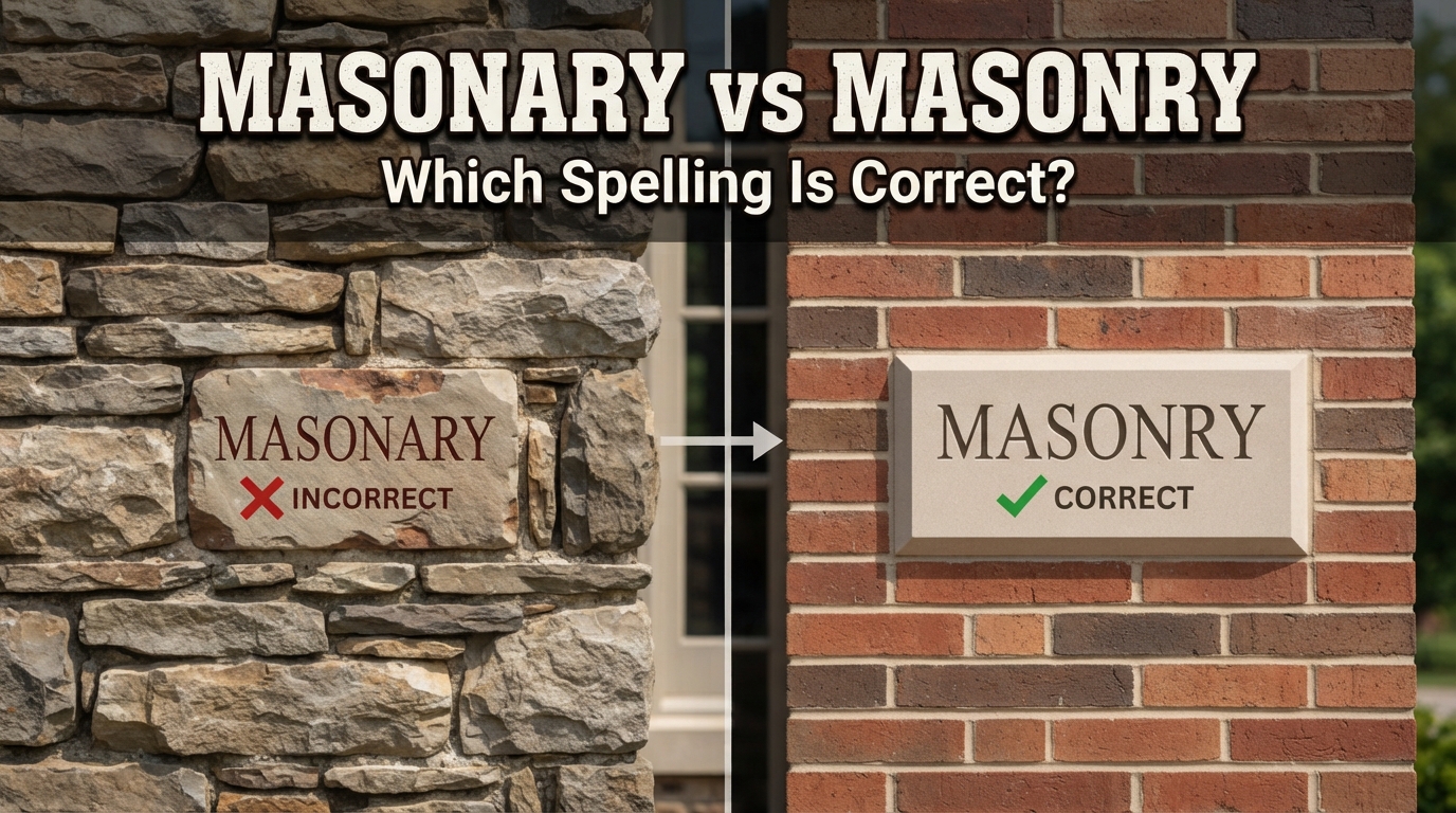 masonary vs masonry