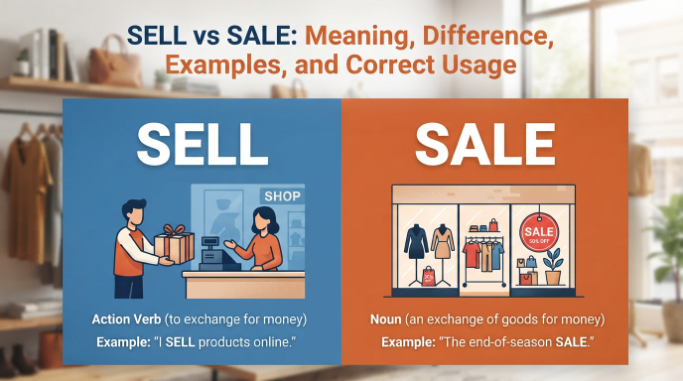 sell vs sale