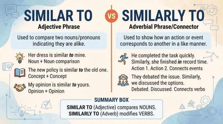 similar to vs similarly to correct usage explained