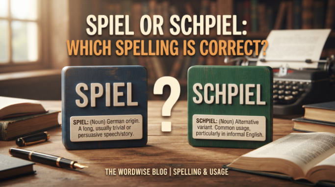 spiel or schpiel