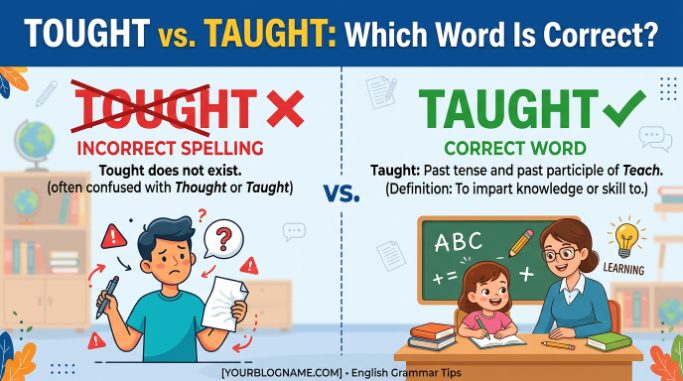 tought vs taught which word is correct