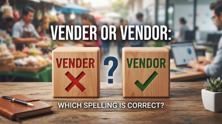 vender or vendor
