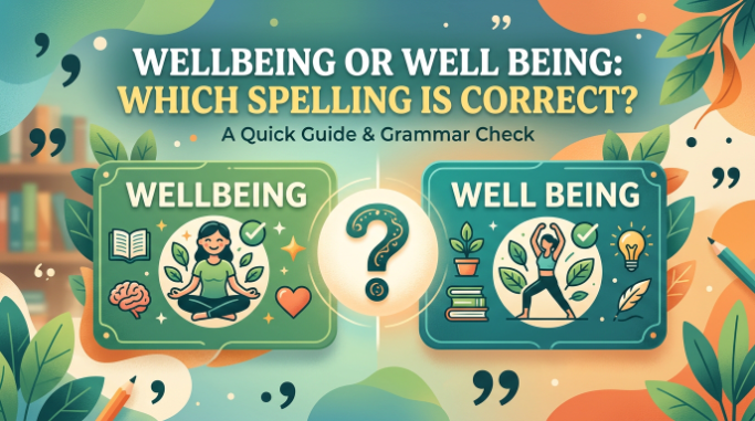 wellbeing or well being