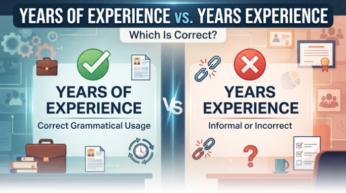 years of experience vs years experience