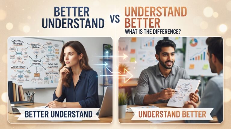 better understand vs understand better