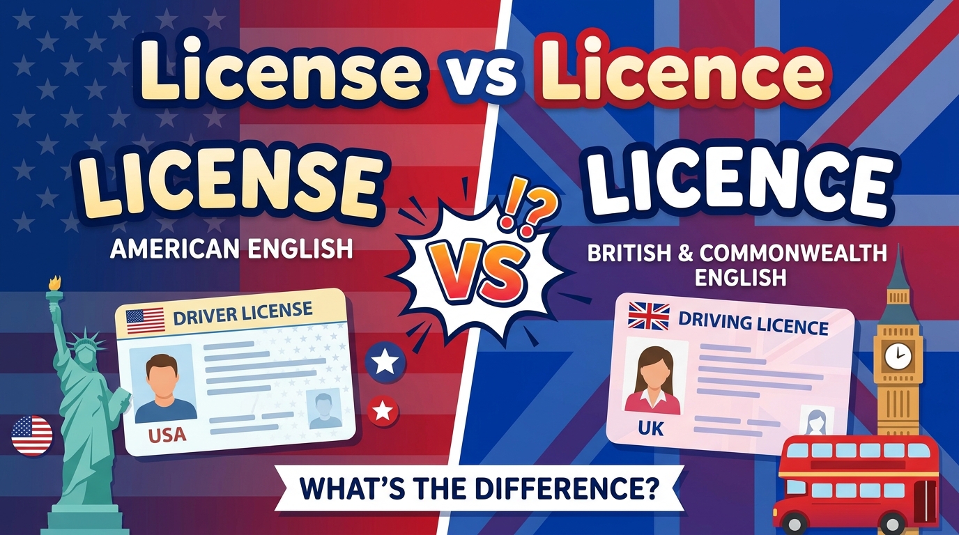 license vs licence