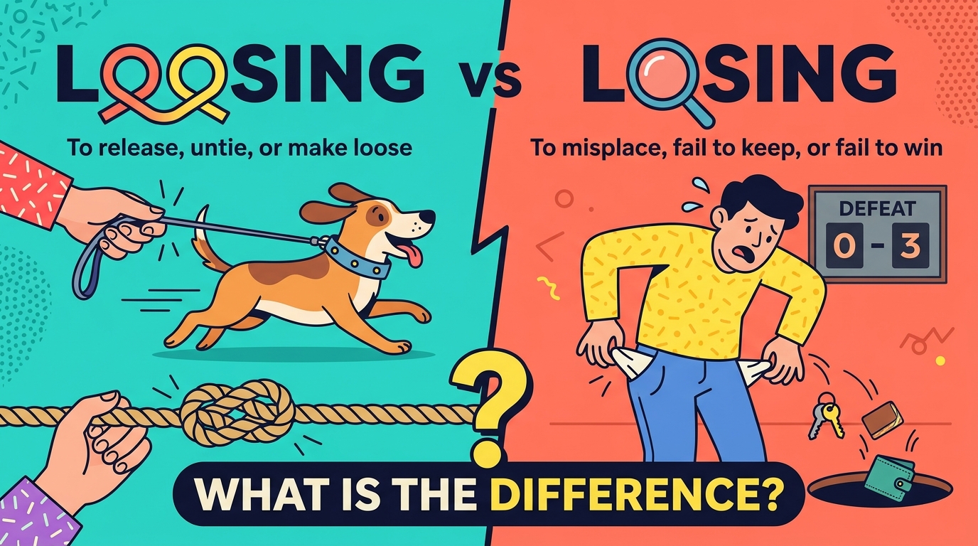 loosing or losing