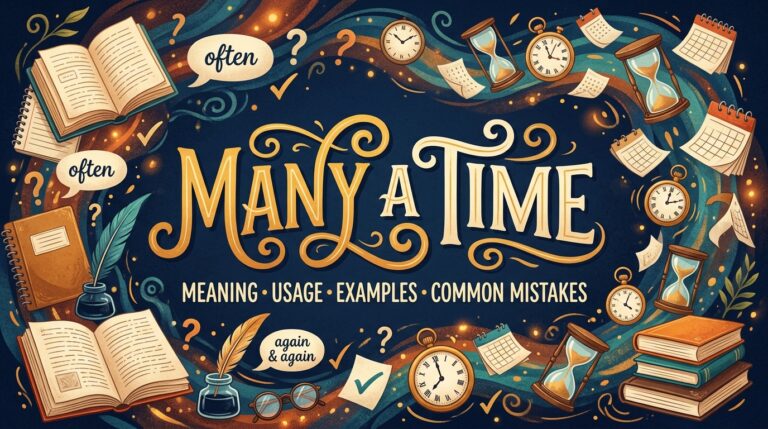 many a time