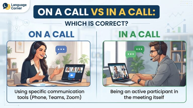on a call vs in a call