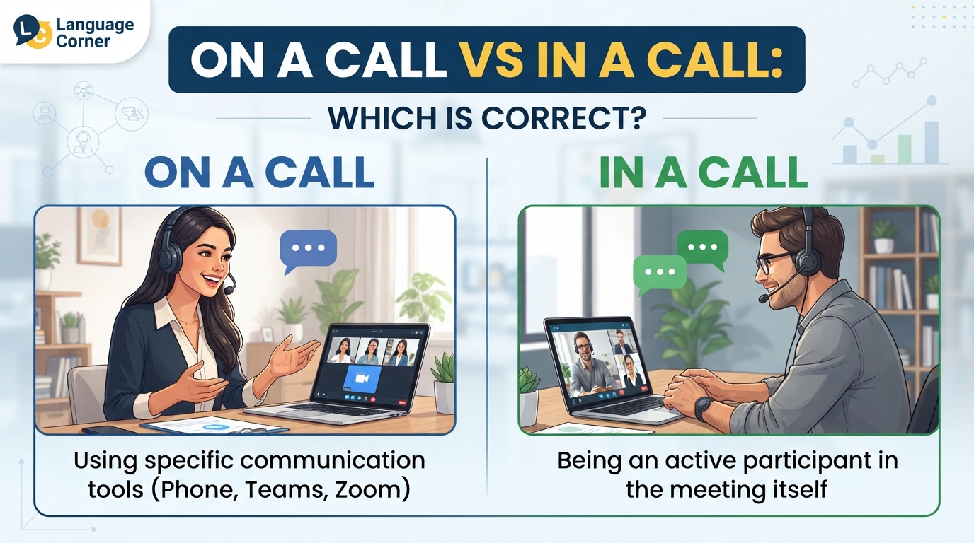 on a call vs in a call
