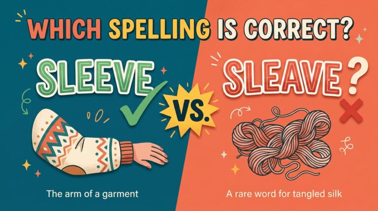 sleeve vs sleave which is correct
