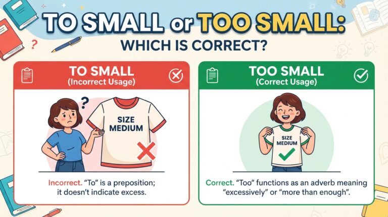 to small or too small
