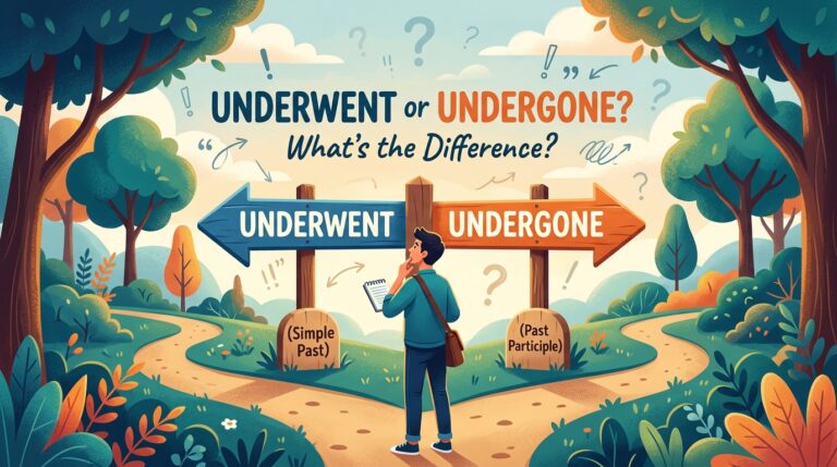 underwent or undergone